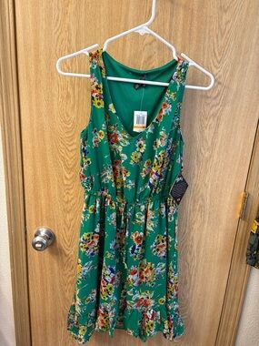 BeBop Green Dress Top